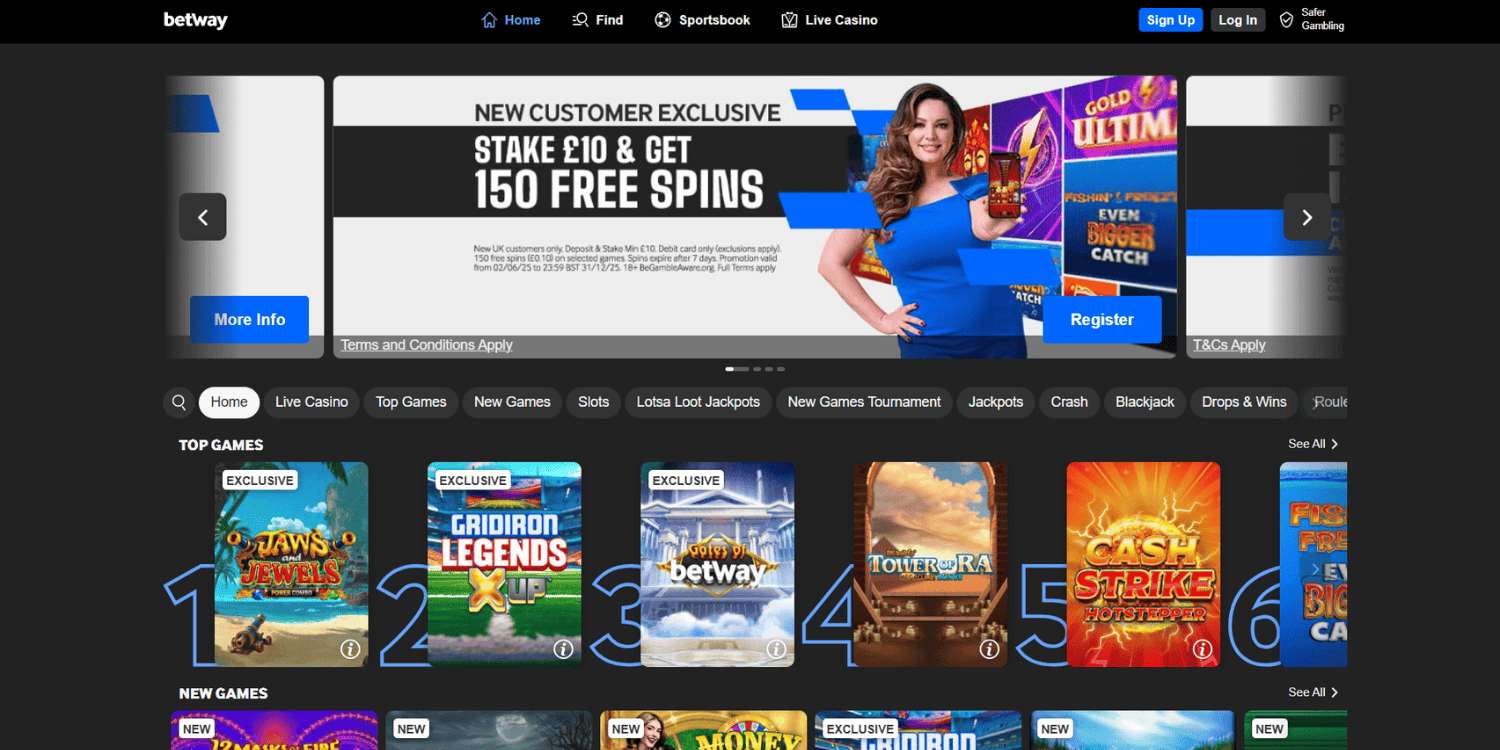 Betway – Betting Sites UK sports and casino platform